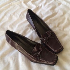 Franco Sarto Brown Slip on Heeled shoes